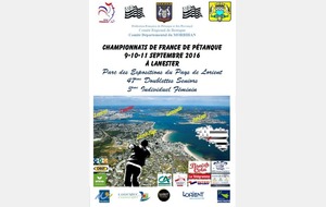Le programme des  Championnats de France...