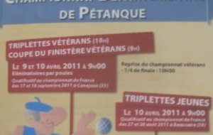 Championnat Triplettes Vétérans 2011