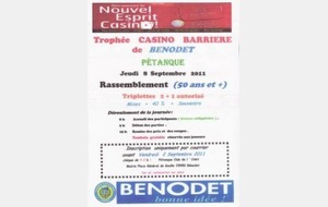 Trophée Casino Barrière 50 ans et + à Bénodet 