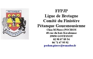 Championnat Départemental Triplettes Vétérans 2013 à Gouesnou...