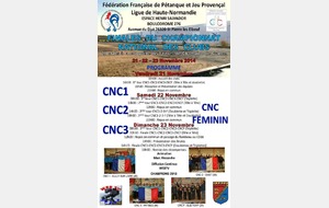 Finale CNC 2014 - Les équipes qualifiées...