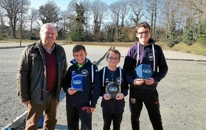 Ecole de pétanque de Plomelin. Carton plein...
