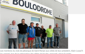 Championnat du Finistère  triplettes ce week-end à Saint-Renan ...