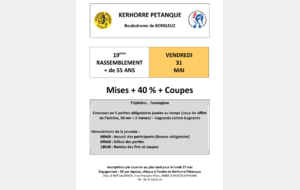 Rassemblement + 55 ans à Kerhuon le vendredi 31 mai ...