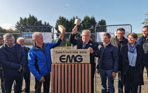 Boulodrome -  Pose de la première pierre ...