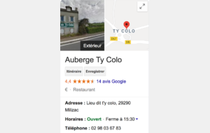 Auberge de TY-COLO pendant le National de Brest...