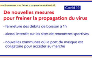 Préfet du Finistère : Nouvelles mesures COVID 19...