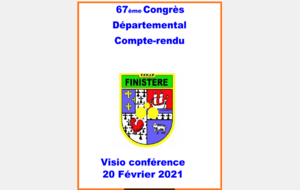 C.R du Congrès Départemental 2020 (Visio)