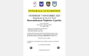 Rassemblement triplette à Guilers le vendredi 7 novembre 2025
