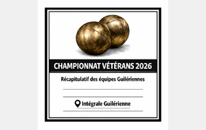 Récapitulatif du Championnat Vétérans 2026