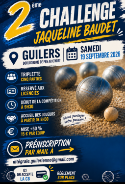 2ème Challenge Jacqueline Baudet