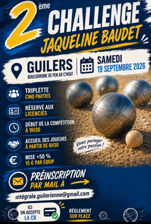 2ème Challenge Jacqueline Baudet