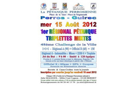 Pétanque Perrosienne en Août 2012...