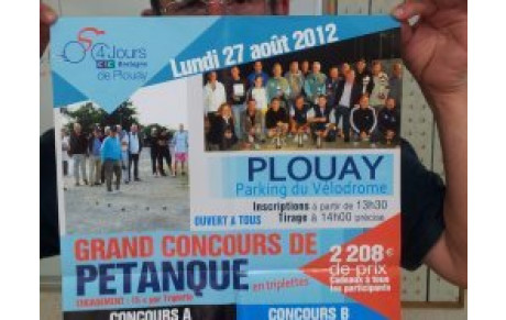 PLOUAY et la pétanque ...