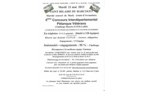 5ème inter-départemental vétérans à ST HILAIRE(50)