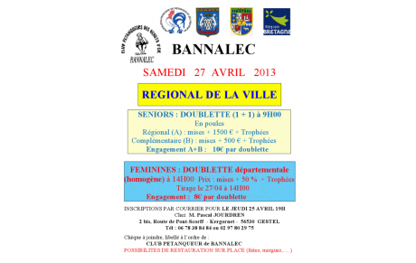 Régional de BANNALEC 2013