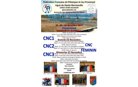 Finale CNC 2014 - Les équipes qualifiées...