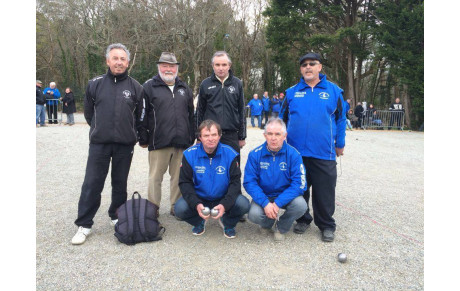 Landivisiau gagne le Championnat Triplette Vétérans 2016