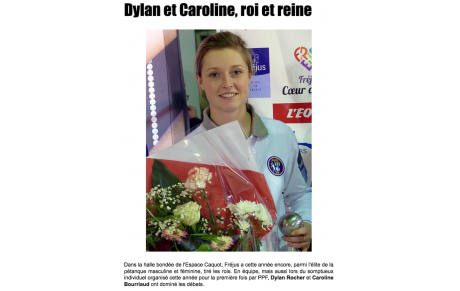 Dylan et Caroline, roi et reine à Fréjus...