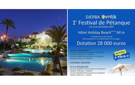 Djerba du 13 au 20 octobre...
