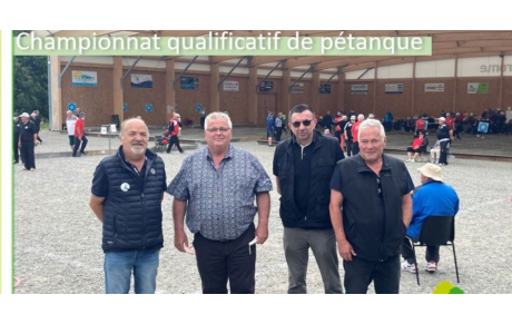 Qualificatif triplette vétérans secteur 1 à Guilers