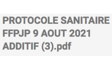 Nouveau protocole sanitaire à compter du 9 août ...