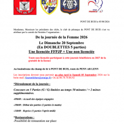 Journée de la femme le 20 septembre 2026