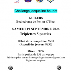 Challenge à Jacqueline  !