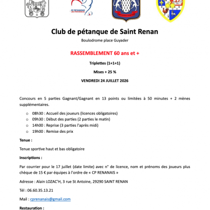 Rassemblements à venir...